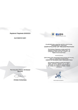 EU Design Patent Certificate